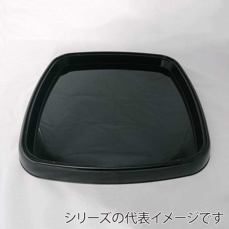 ニシキ 寿司桶容器 うるし角鉢 30 黒 10枚/袋（ご注文単位6袋）【直送品】