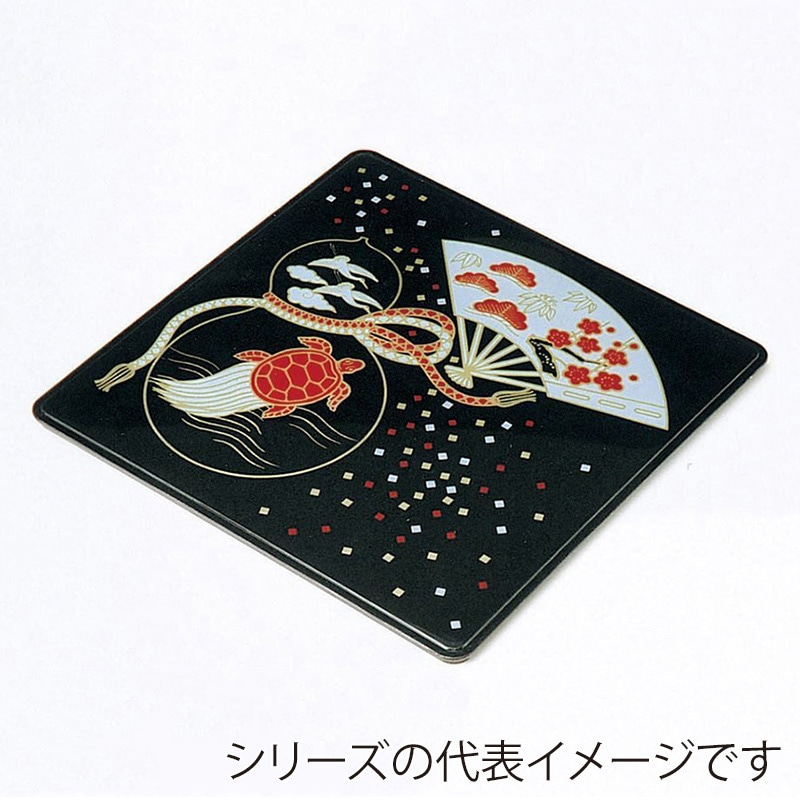 ニシキ 重箱容器 飛鳥 角型 フタ 尺2 フタ よろこび 5枚/袋(ご注文単位4袋)【直送品】