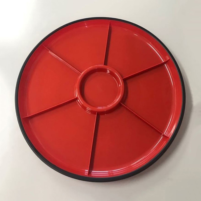 ニシキ オードブル容器 オードブル 48 黒フチ 10枚/袋（ご注文単位3袋）【直送品】