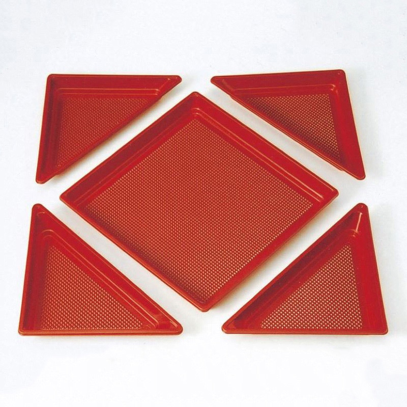 ニシキ 会席弁当容器 新ひぜん盛 中仕切A 40用 赤 20枚/袋(ご注文単位1袋)【直送品】