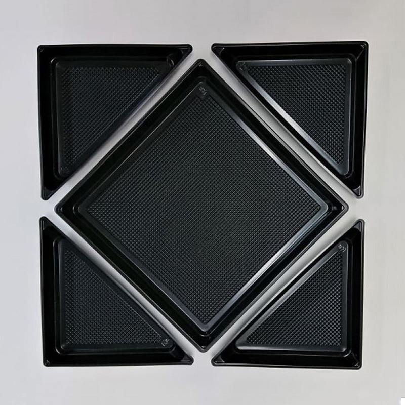 ニシキ 会席弁当容器 新ひぜん盛 中仕切A 40用 黒 20枚/袋(ご注文単位1袋)【直送品】