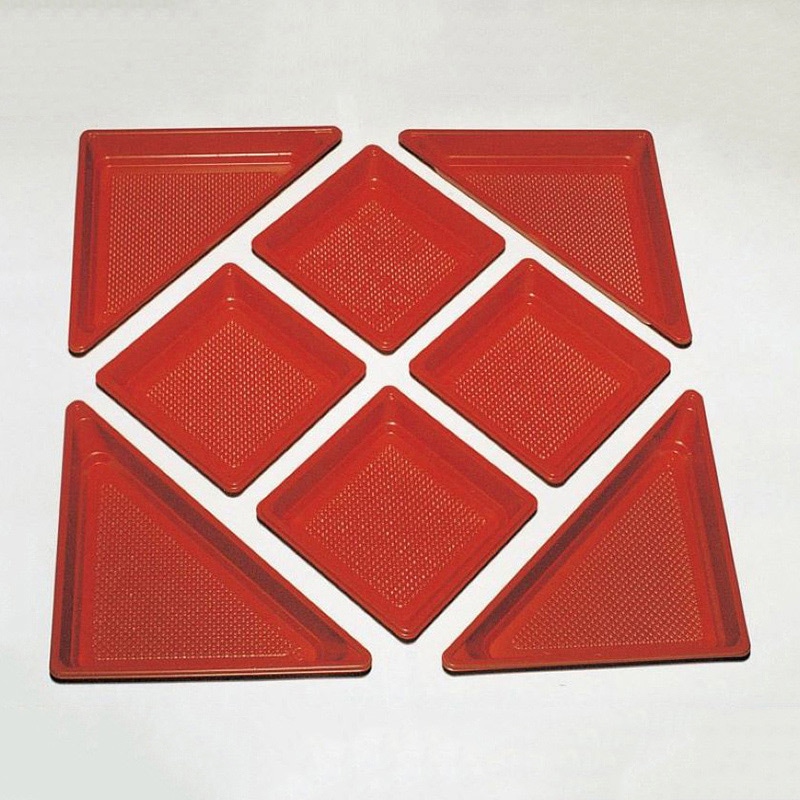 ニシキ 会席弁当容器 新ひぜん盛 中仕切B 40用 赤 20枚/袋(ご注文単位1袋)【直送品】