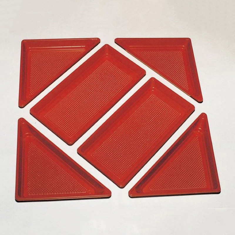 ニシキ 会席弁当容器 新ひぜん盛 中仕切D 40用 赤 20枚/袋(ご注文単位1袋)【直送品】