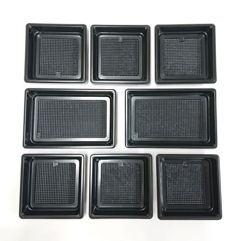 ニシキ 会席弁当容器 新ひぜん盛 中仕切E 40用 黒 20枚/袋(ご注文単位1袋)【直送品】