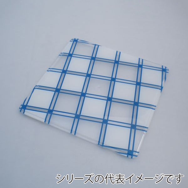 ニシキ 重箱容器 飛鳥 角型 フタ 8寸 フタ 市松白青 5枚/袋(ご注文単位6袋)【直送品】