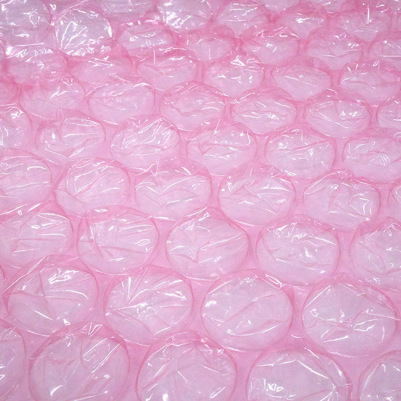 和泉 気泡緩衝材 エアセルマット 帯電防止 ロール 大粒 EPM-100 ピンク 1200mm×35m 1本/袋（ご注文単位1袋）【直送品】