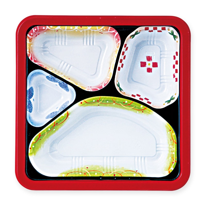 アヅミ産業 配食容器　本体 TH-18-18-A 武蔵野 50枚/袋（ご注文単位18袋）【直送品】