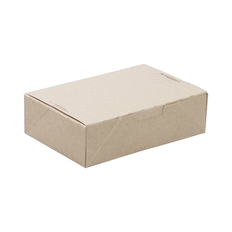 ペーパークラフト 食品箱 ファインBOX Fクラフト無地 小 135287 50枚/袋(ご注文単位12袋)【直送品】