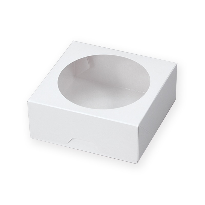 ペーパークラフト スナックケース ウィンドBOX WR-105 ホワイト 50枚/袋