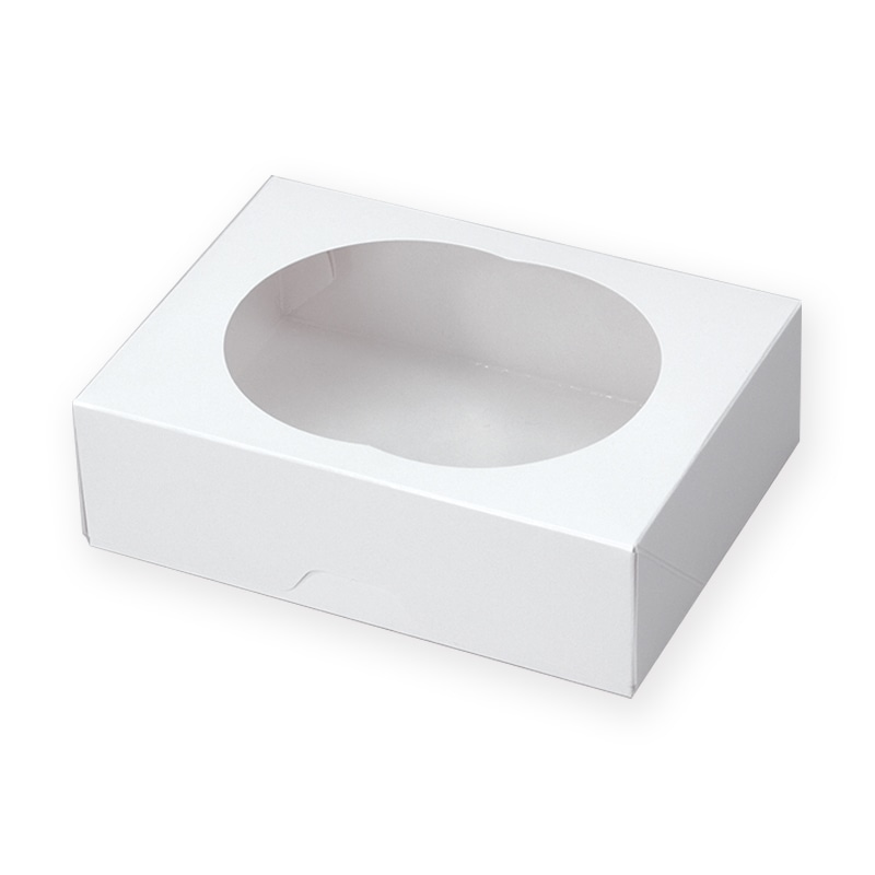 ペーパークラフト スナックケース ウィンドBOX WR-140 ホワイト 50枚/袋