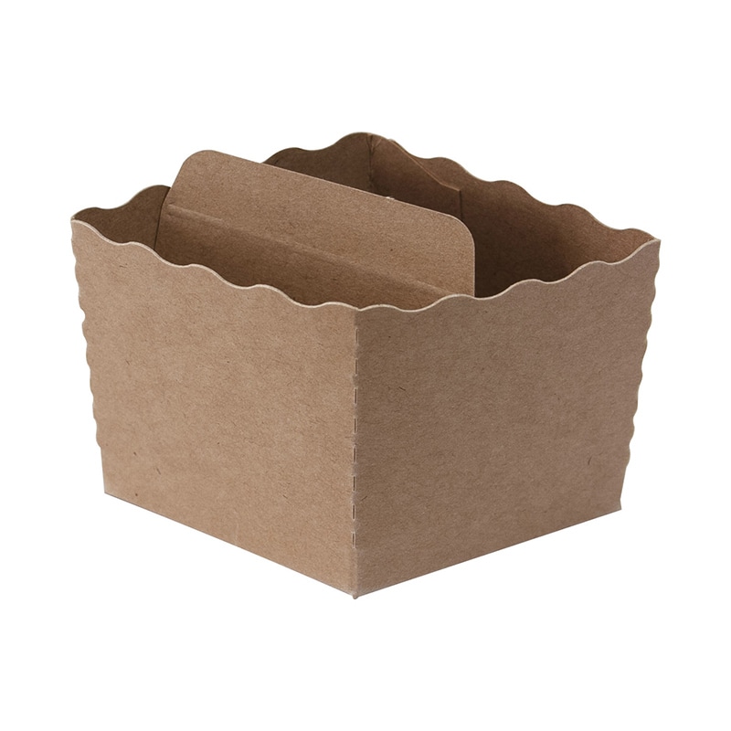 ペーパークラフト ベイキングトレー テーパーピッコラ K-50 無地 133001 100枚/袋(ご注文単位10袋)【直送品】