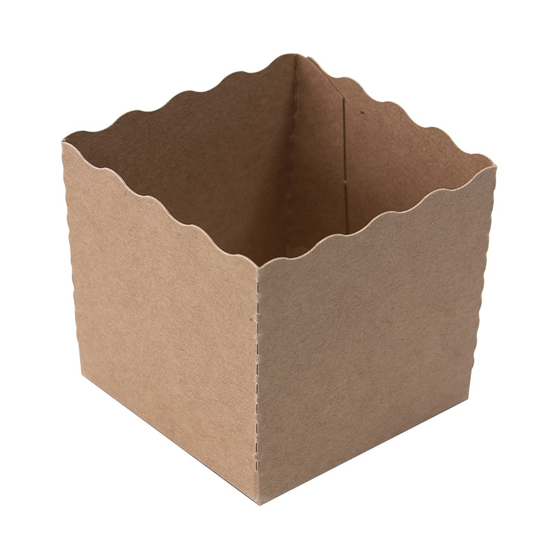 ペーパークラフト ベイキングトレー　テーパーピッコラ　K-60 無地 133003 100枚/袋（ご注文単位10袋）【直送品】