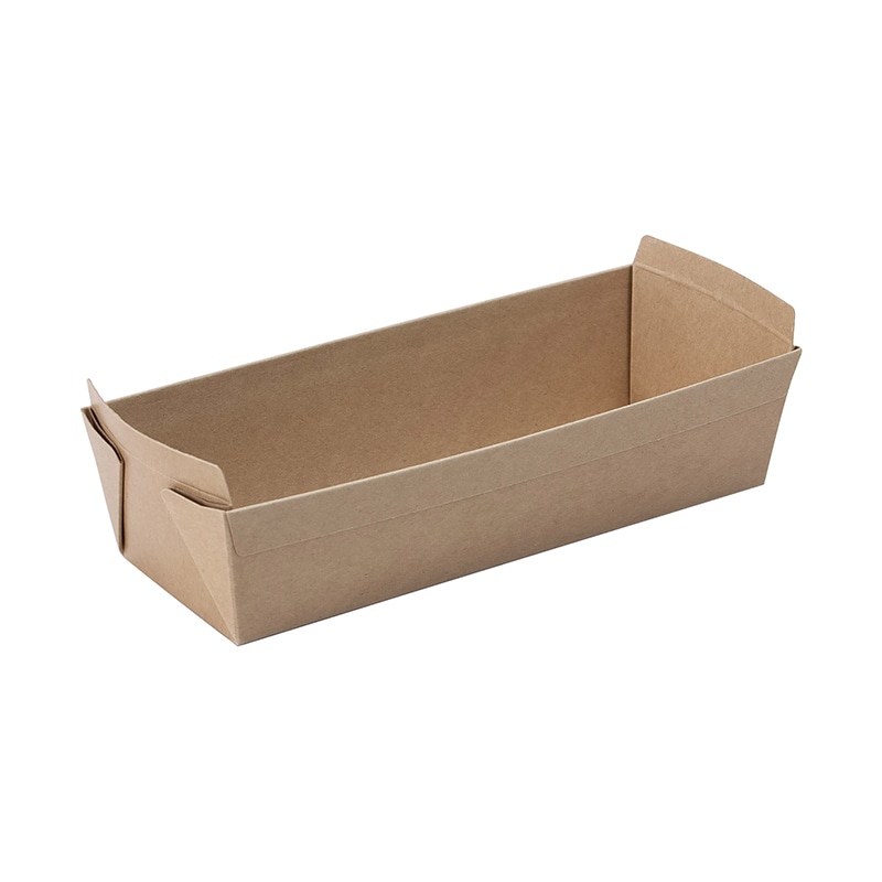 ペーパークラフト ベイキングトレー　テーパートレイ　KL-175 無地 133302 50枚/袋（ご注文単位10袋）【直送品】