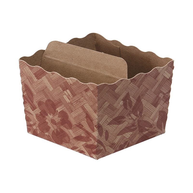 ペーパークラフト ベイキングトレー　テーパーピッコラ　K-50 竹と草 133031 100枚/袋（ご注文単位10袋）【直送品】