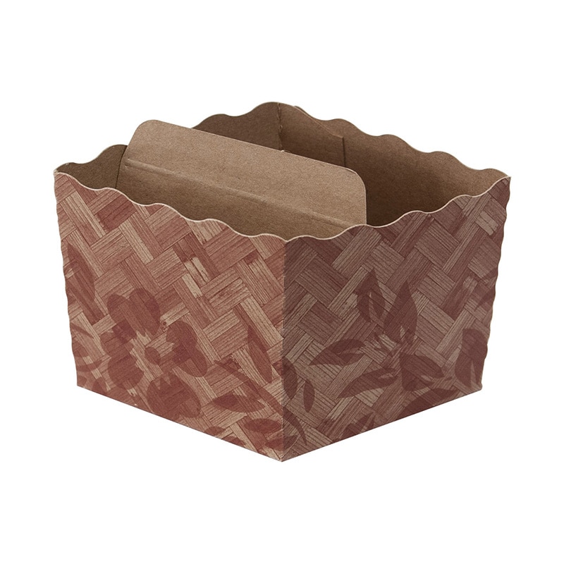 ペーパークラフト ベイキングトレー　テーパーピッコラ　K-55 竹と草 133032 100枚/袋（ご注文単位10袋）【直送品】