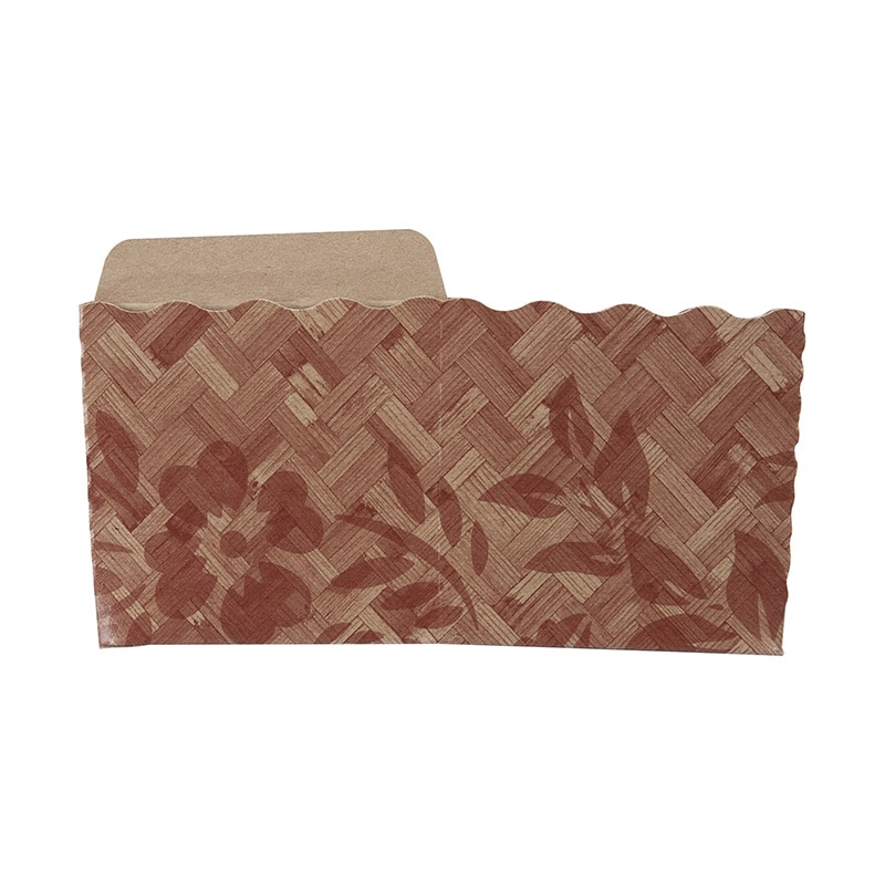 ペーパークラフト ベイキングトレー　テーパーピッコラ　K-55 竹と草 133032 100枚/袋（ご注文単位10袋）【直送品】