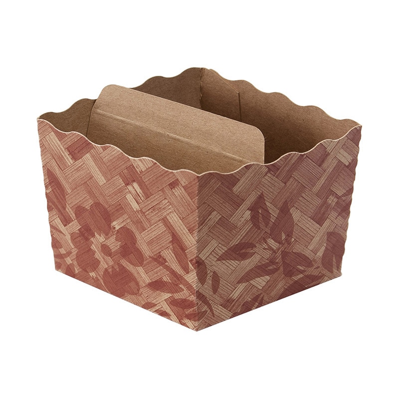 ペーパークラフト ベイキングトレー テーパーピッコラ K-60 竹と草 133033 100枚/袋(ご注文単位10袋)【直送品】