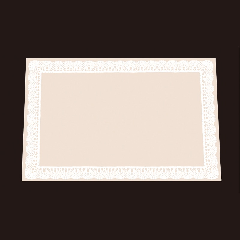 アーテック テーブルマット　レースB L TE-L09　ベージュ 1冊（ご注文単位1冊）【直送品】