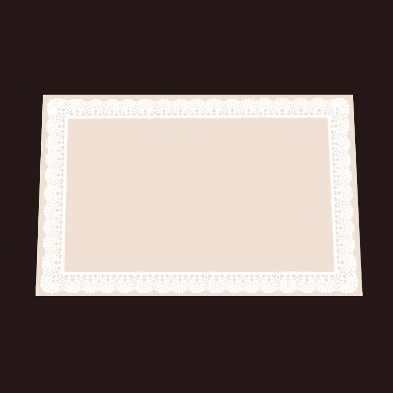 アーテック テーブルマット　レースB M TE-M09　ベージュ 1冊（ご注文単位1冊）【直送品】