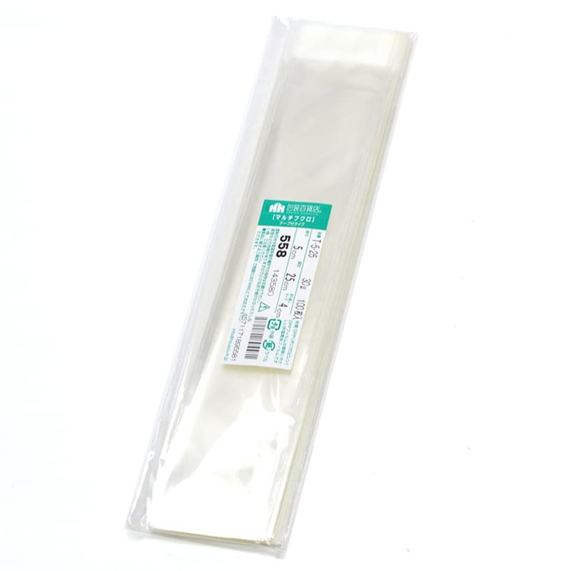 三宝 OPP袋 マルチフクロ テープ付 T-5-25 1冊（ご注文単位1冊）【直送品】