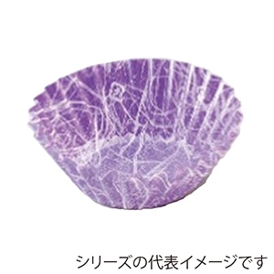 ナニワ紙工 ベタ雲竜カップケース 6F すみれ 500枚/袋（ご注文単位10袋）【直送品】