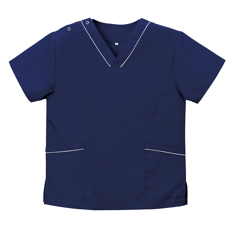 スクラブ　男女兼用　DS-2001 M　インディゴフレッシュ  1個（ご注文単位1個）【直送品】