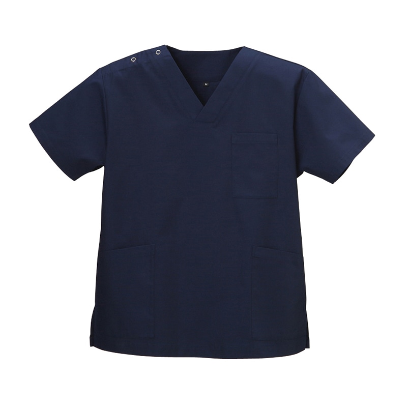 スクラブ　男女兼用　DS-2001 M　インディゴブルー  1個（ご注文単位1個）【直送品】