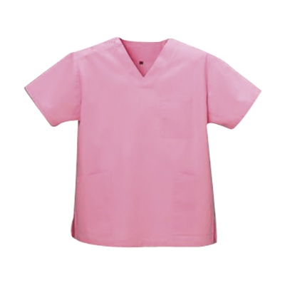 スクラブ　男女兼用　DS-2001 S　フレンチピンク  1個（ご注文単位1個）【直送品】
