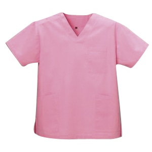 スクラブ　男女兼用　DS-2001 LL　フレンチピンク  1個（ご注文単位1個）【直送品】