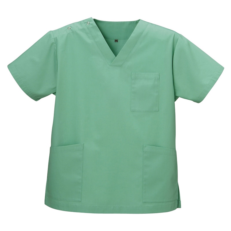 スクラブ　男女兼用　DS-2001 SS　エメラルドグリーン  1個（ご注文単位1個）【直送品】