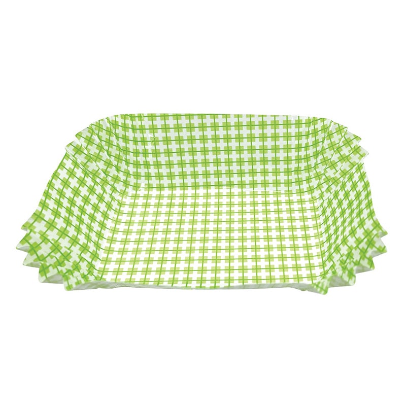 シンメイ NEW純白ペットケース　角 特大 チェック柄　緑 1パック（ご注文単位20パック）【直送品】