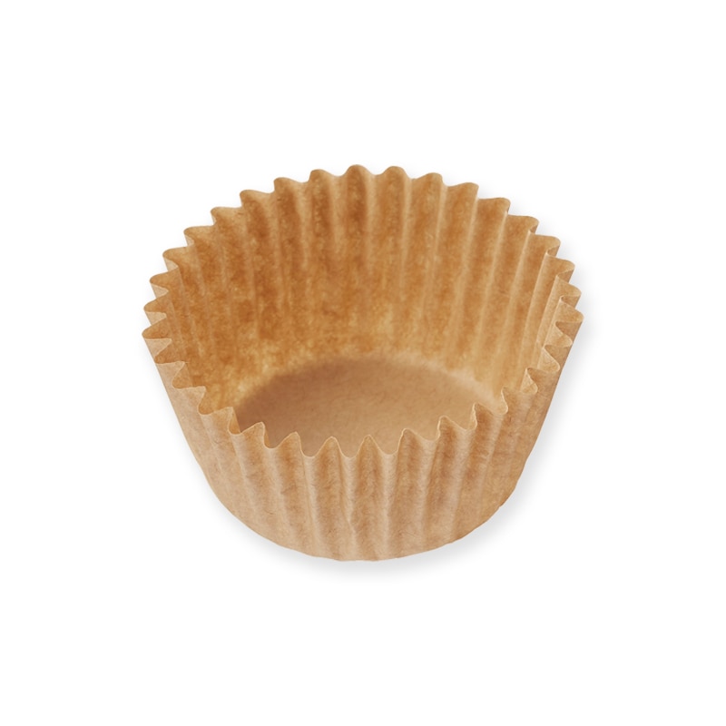 シンメイ おかずカップ 両面シリコンクラフトケース 丸型 45×27.5 クラフト 200枚/束