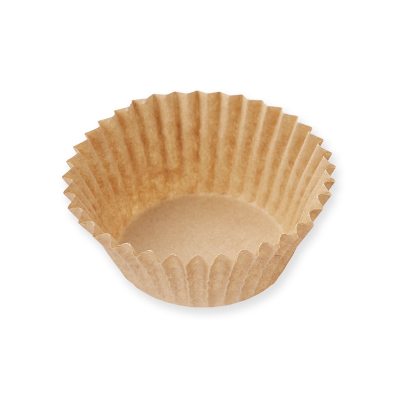 シンメイ おかずカップ 両面シリコンクラフトケース 丸型 50×30 クラフト 200枚/束