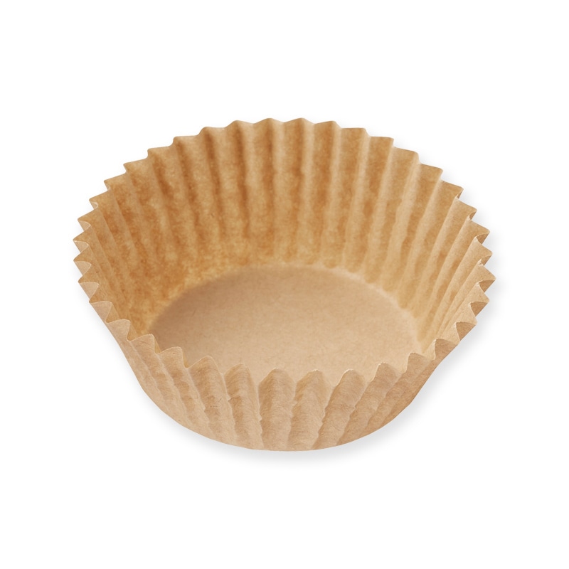 シンメイ おかずカップ 両面シリコンクラフトケース 丸型 60×30 クラフト 200枚/束