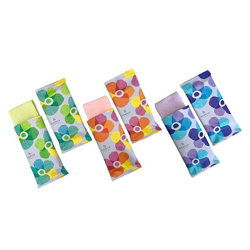 mimoto ウェットタオル hitohira フラワー 3種アソート 100枚/箱(ご注文単位3箱)【直送品】
