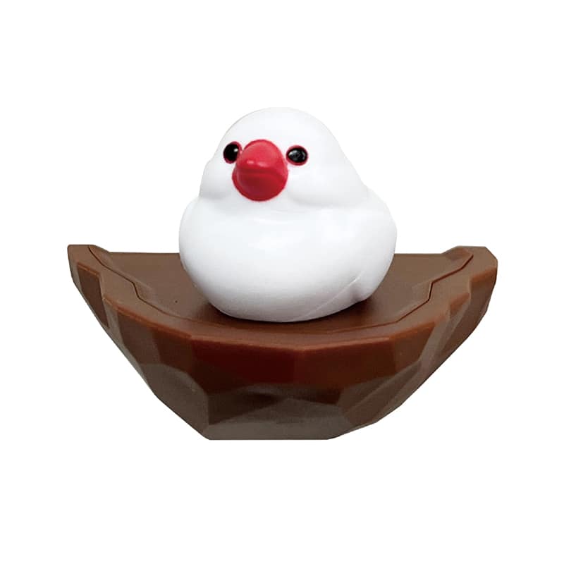 ビッテ トリの巣 輪ゴムホルダー シロ文鳥 864torinosu＿sb 1個（ご注文単位1個）【直送品】