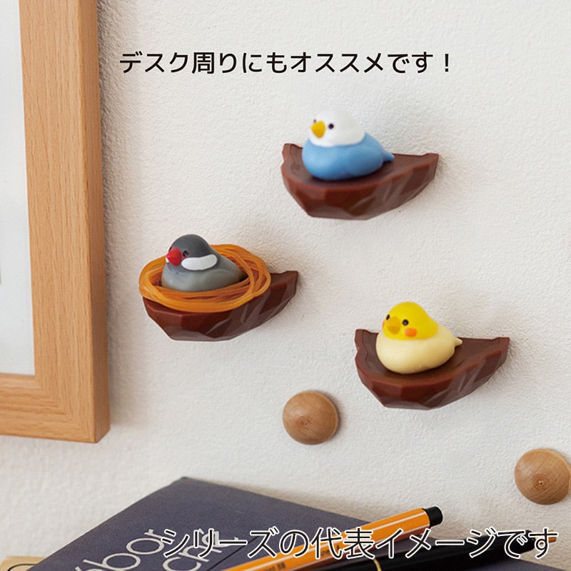 ビッテ トリの巣 輪ゴムホルダー シロ文鳥 864torinosu＿sb 1個（ご注文単位1個）【直送品】