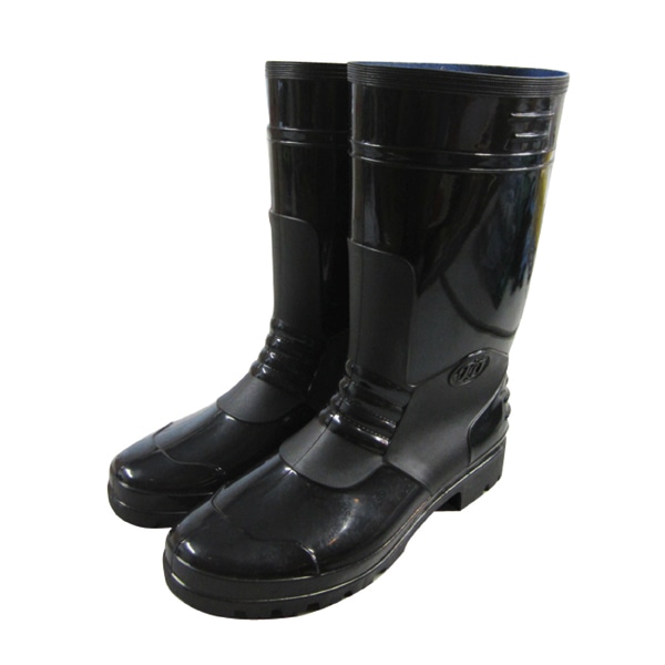 ジェイワークスプランニング 紳士PVC長靴 M ブラック JKP-819 1組（ご注文単位1組）【直送品】