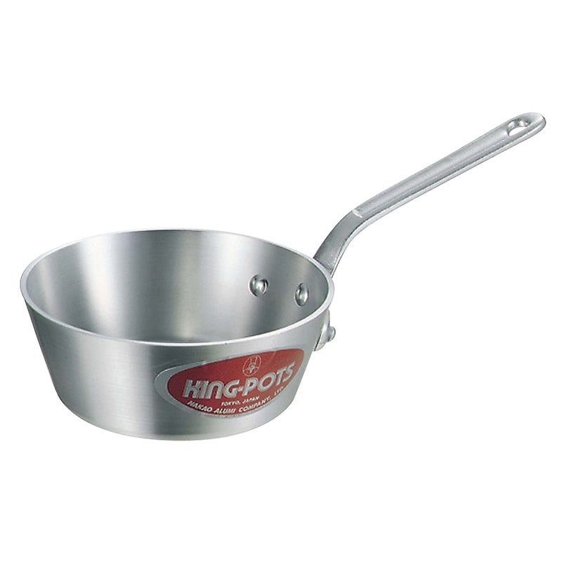 中尾アルミ製作所 キング　アルミ　テーパー鍋 目盛付　15cm  1個（ご注文単位1個）【直送品】