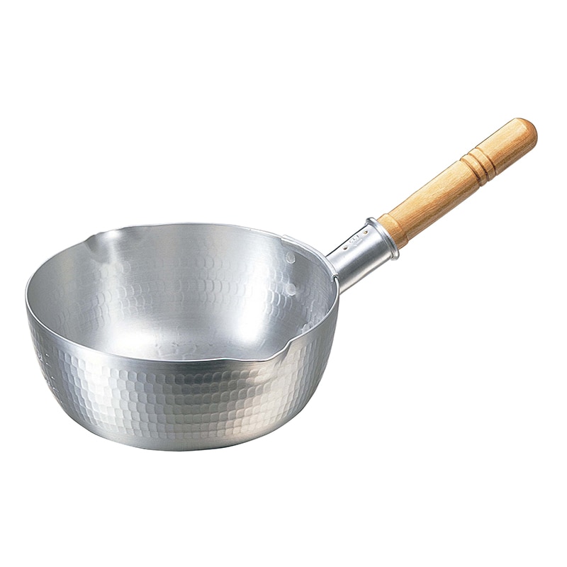 中尾アルミ製作所 ナカオ アルミ打出 雪平鍋 目盛付 15cm 両口 1個(ご注文単位1個)【直送品】