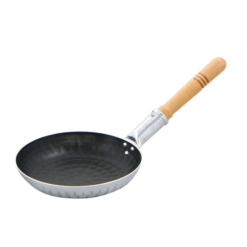 中尾アルミ製作所 アルミ 打出 シルク(フッ素樹脂加工)横手 親子鍋 柄付 小(内径145) 1個(ご注文単位1個)【直送品】