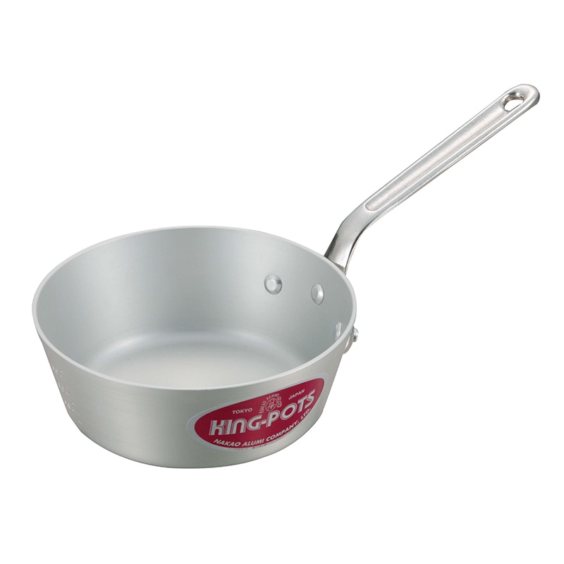 中尾アルミ製作所 キングアルマイト テーパー鍋(目盛付)30cm 1個(ご注文単位1個)【直送品】