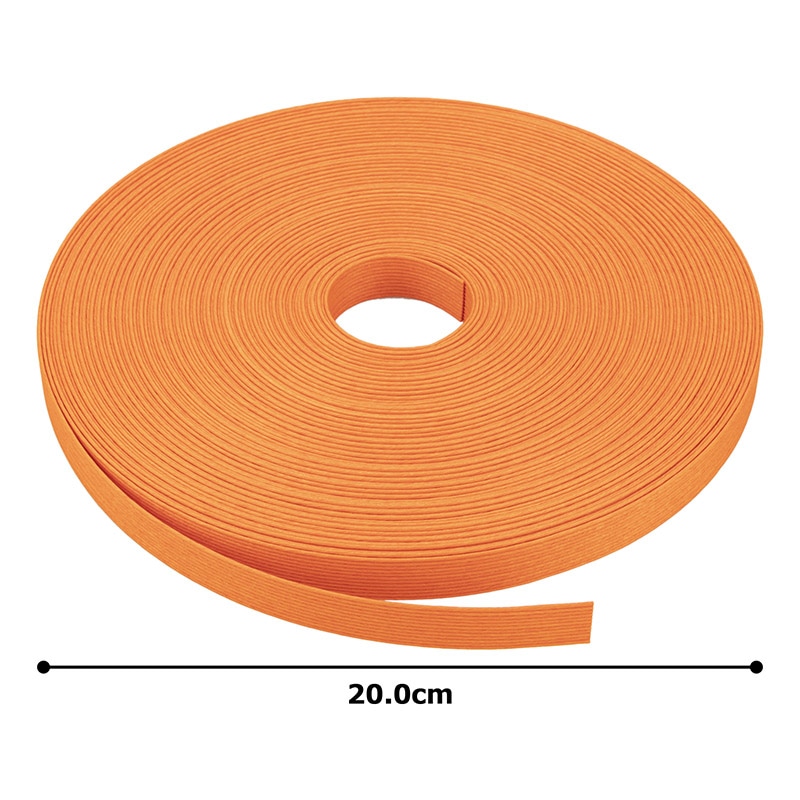 紺屋商事 紙バンド 30m オレンジ 00000693 1巻（ご注文単位1巻）【直送品】