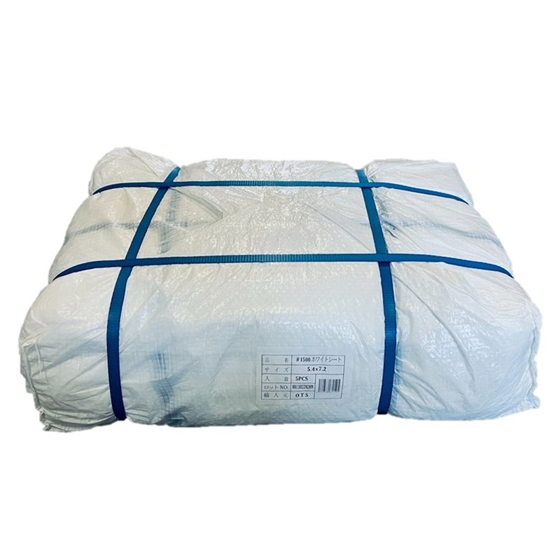 三愛 輸入ホワイトシート #1500 5.4×7.2m 10134106M71155472W 5枚/包（ご注文単位1包）【直送品】