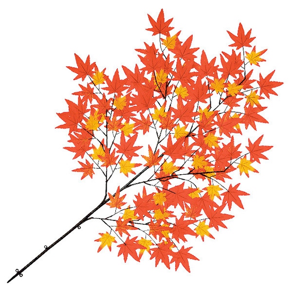 アルファ もみじ大枝 オレンジ TY4-0012OR 1本（ご注文単位2本）【直送品】