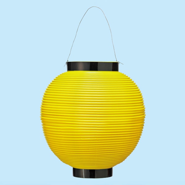 アルファ ポリ八寸丸提灯 イエロー TA8-7009Y 1個(ご注文単位1個)【直送品】