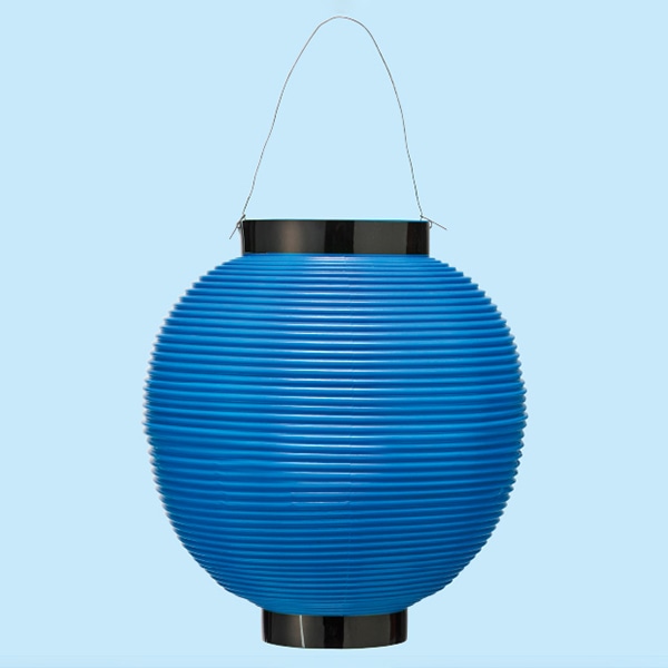 アルファ ポリ八寸丸提灯 ブルー TA8-7009BU 1個(ご注文単位1個)【直送品】