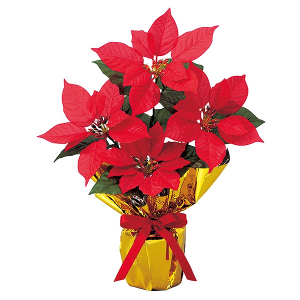 アルファ ポインセチアバリューラッピングポット SV5-1006 1個（ご注文単位5個）【直送品】