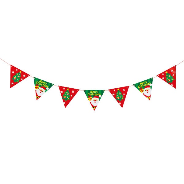 アルファ クリスマスフラッグガーランド TC5-2025 1本（ご注文単位2本）【直送品】