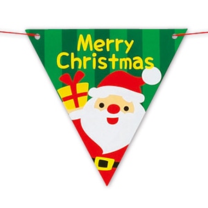 アルファ クリスマスフラッグガーランド TC5-2025 1本(ご注文単位2本)【直送品】